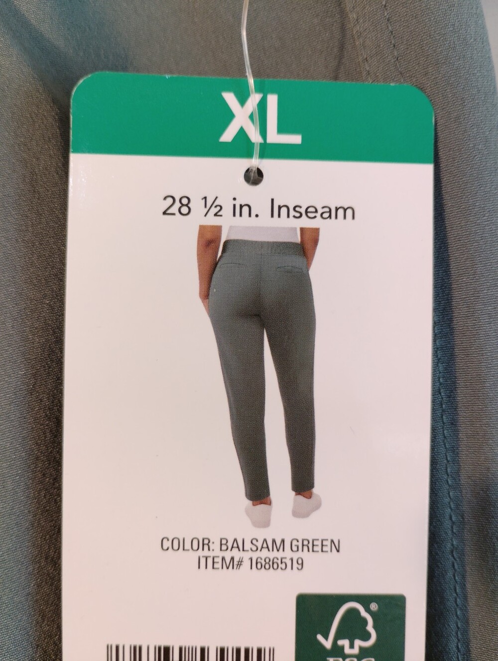 32 Degrees Straight-Leg Ponte Pants - Sage - Picture 3 of 5